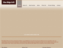 Tablet Screenshot of blueridgegrill.com